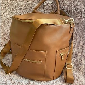 Vegan leather diaper bag/backpack/overnight bag